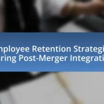 Employee Retention Strategies During Post-Merger Integration