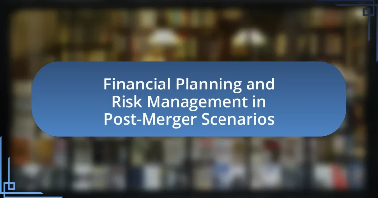 Financial Planning and Risk Management in Post-Merger Scenarios