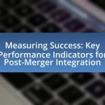Measuring Success: Key Performance Indicators for Post-Merger Integration