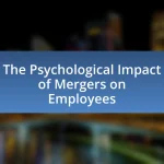 The Psychological Impact of Mergers on Employees